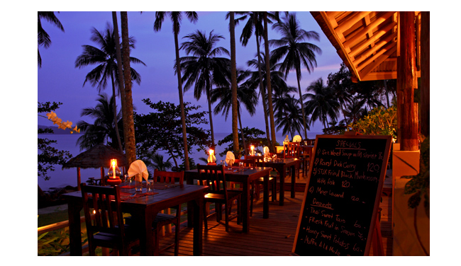 Dining Eating Out Koh Kood Thailand, Away Resorts